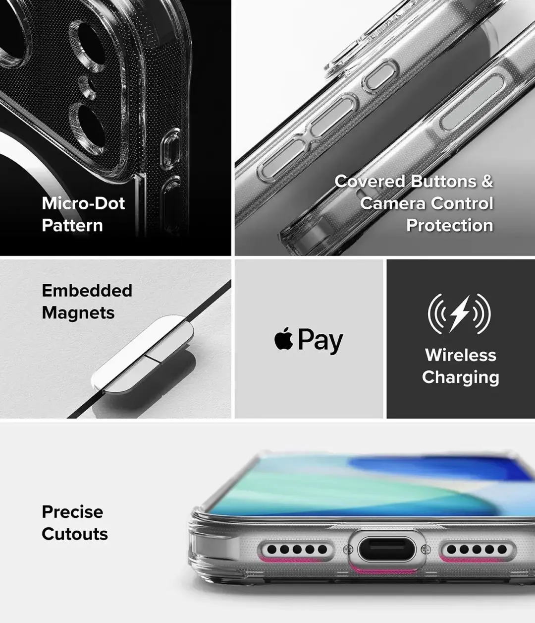 Ringke Fusion Magnetic Hoesje iPhone 18 Pro Max Clear - afbeelding 3 van 6