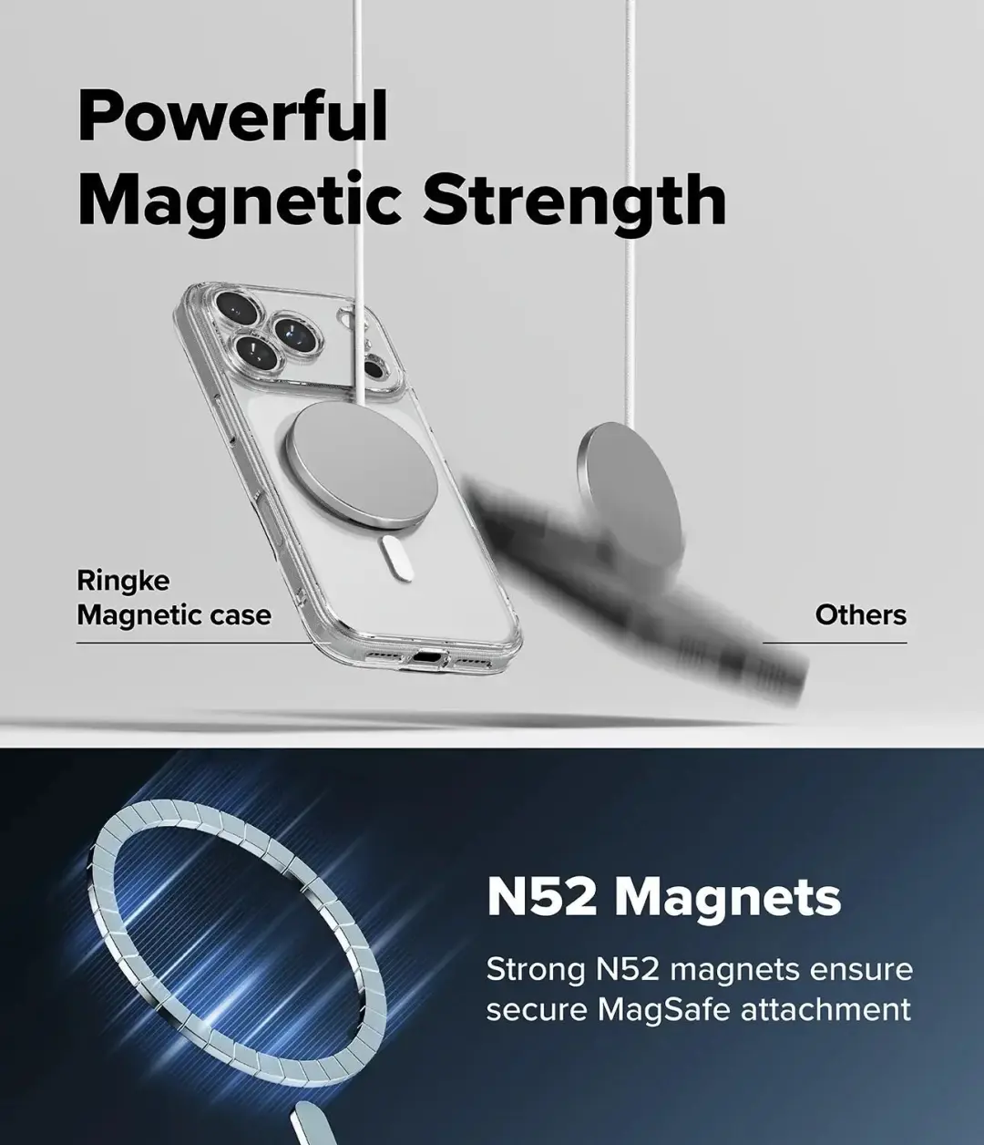 Ringke Fusion Magnetic Hoesje iPhone 18 Pro Max Clear - afbeelding 4 van 6