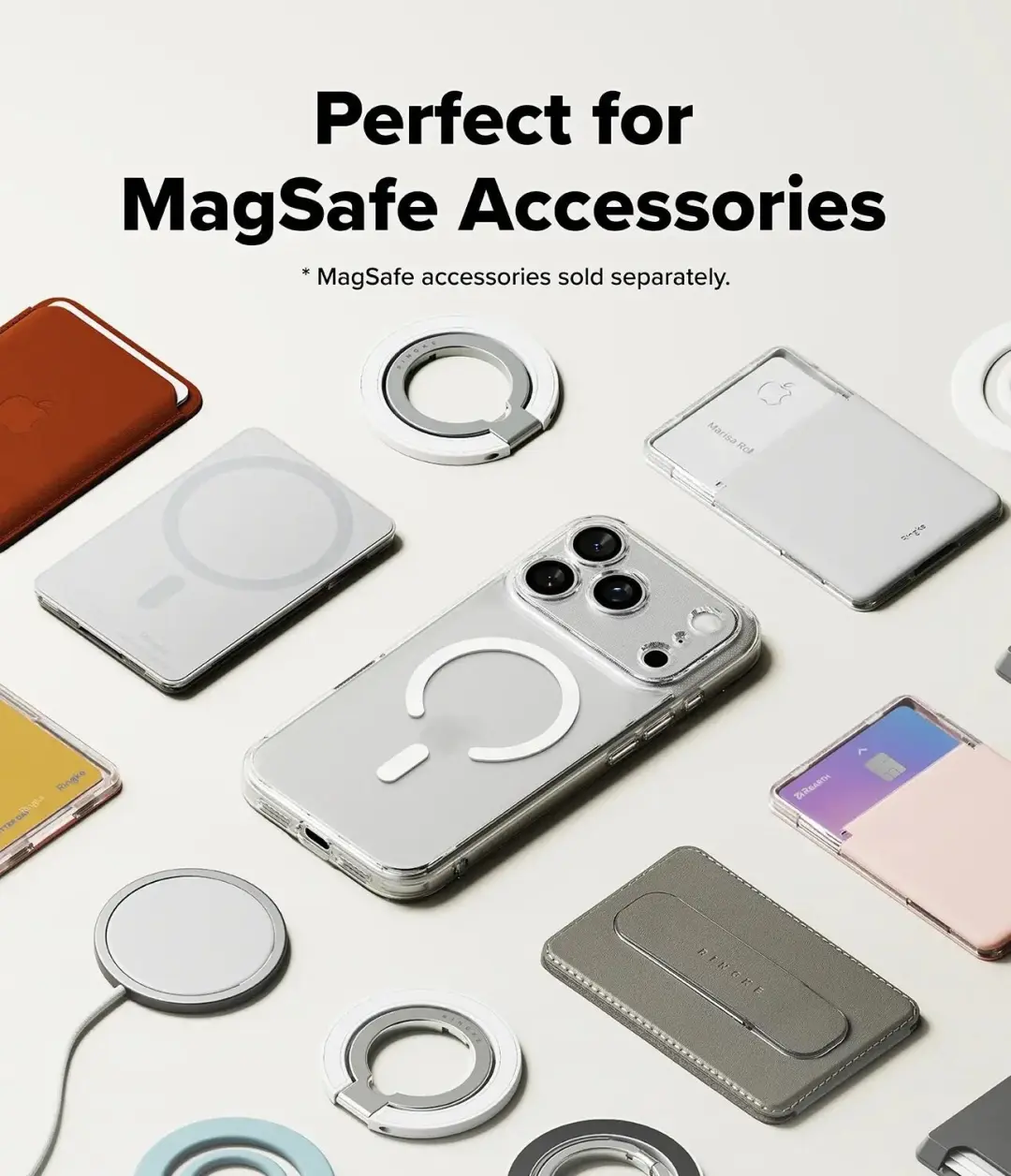 Ringke Fusion Magnetic iPhone 18 Pro Max hoesje - Matte Clear - afbeelding 2 van 6