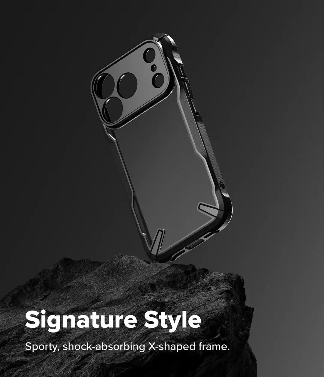 Ringke Fusion X Hoesje iPhone 18 Pro Max / 17 Pro Max Zwart - afbeelding 3 van 6