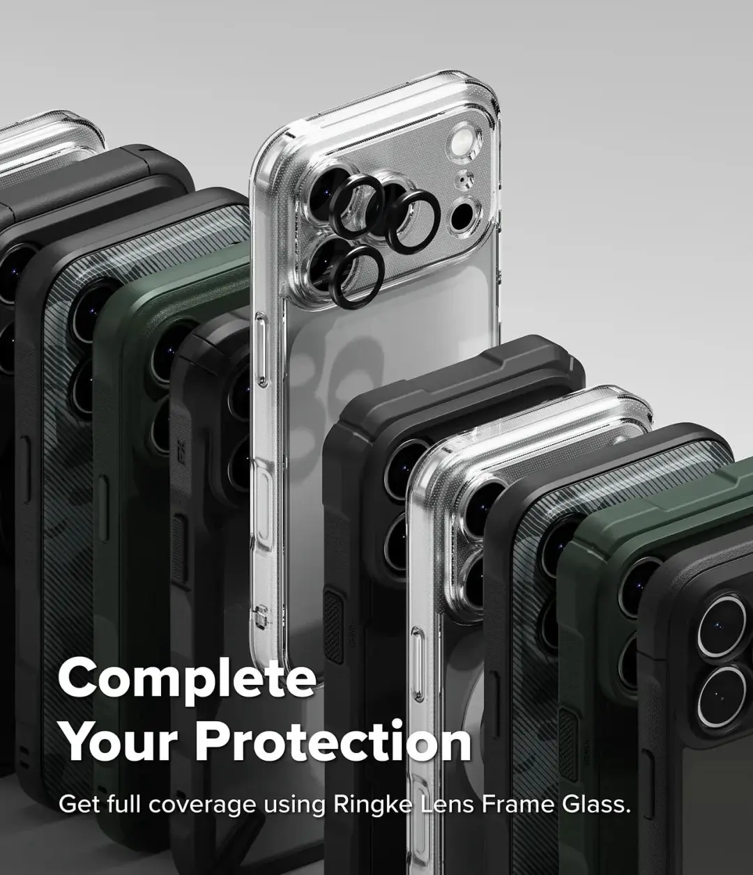 Ringke Fusion X Hoesje iPhone 18 Pro Max / 17 Pro Max Camo Zwart - afbeelding 3 van 6