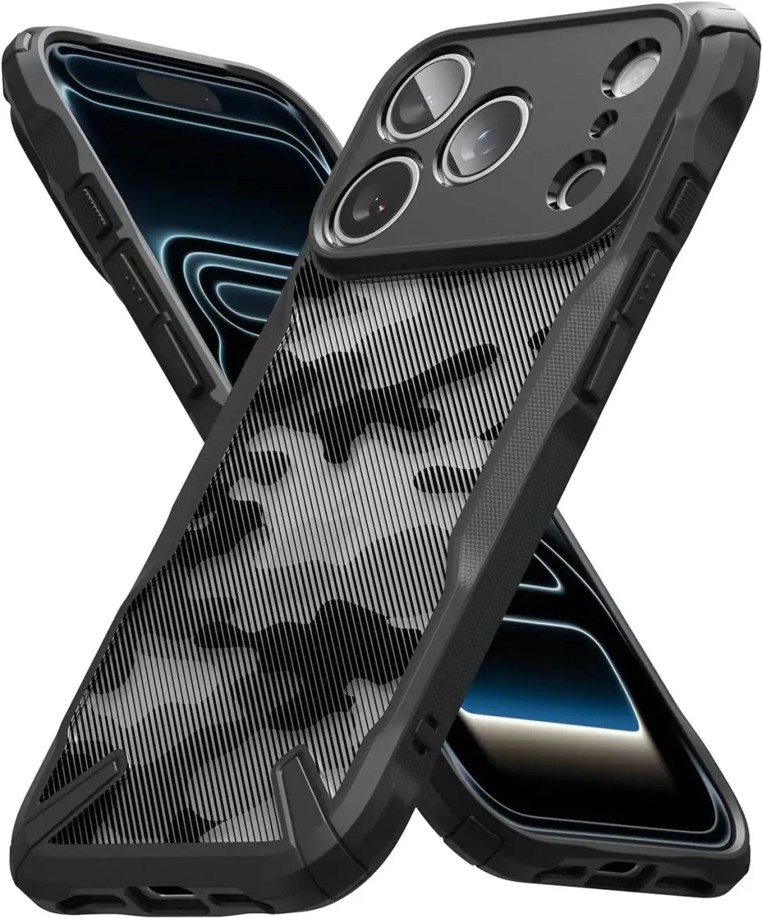 Ringke Fusion X Hoesje iPhone 18 Pro Max / 17 Pro Max Camo Zwart