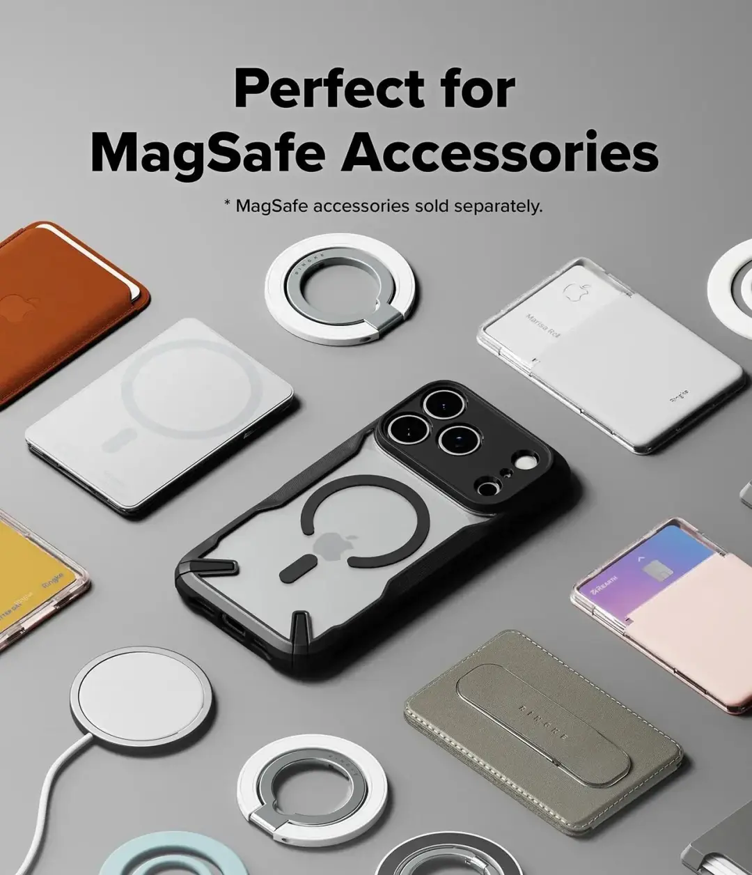 Ringke Fusion X Magnetic iPhone 18 Pro Max hoesje - Zwart - afbeelding 5 van 6