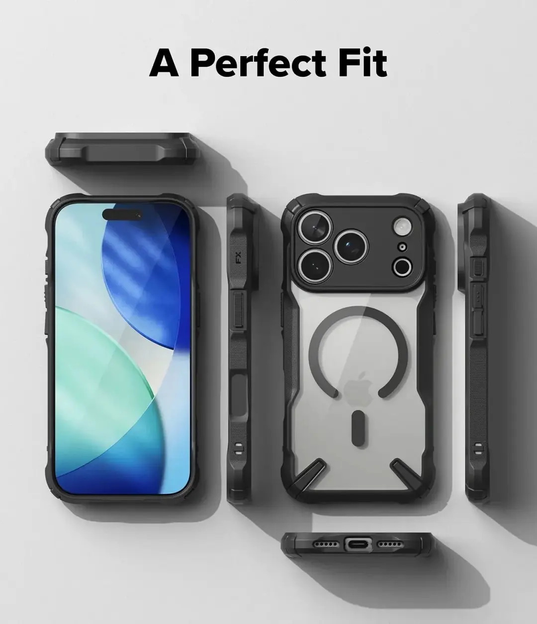 Ringke Fusion X Magnetic iPhone 18 Pro Max hoesje - Zwart - afbeelding 3 van 6