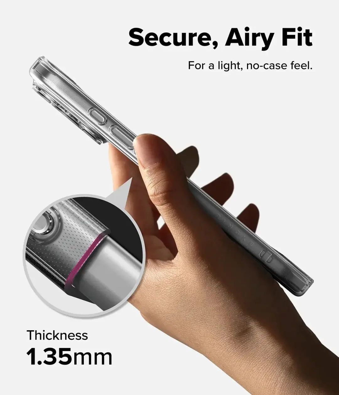 Ringke Air iPhone 18 Pro Max / 17 Pro Max Hoesje TPU Transparant - afbeelding 3 van 6