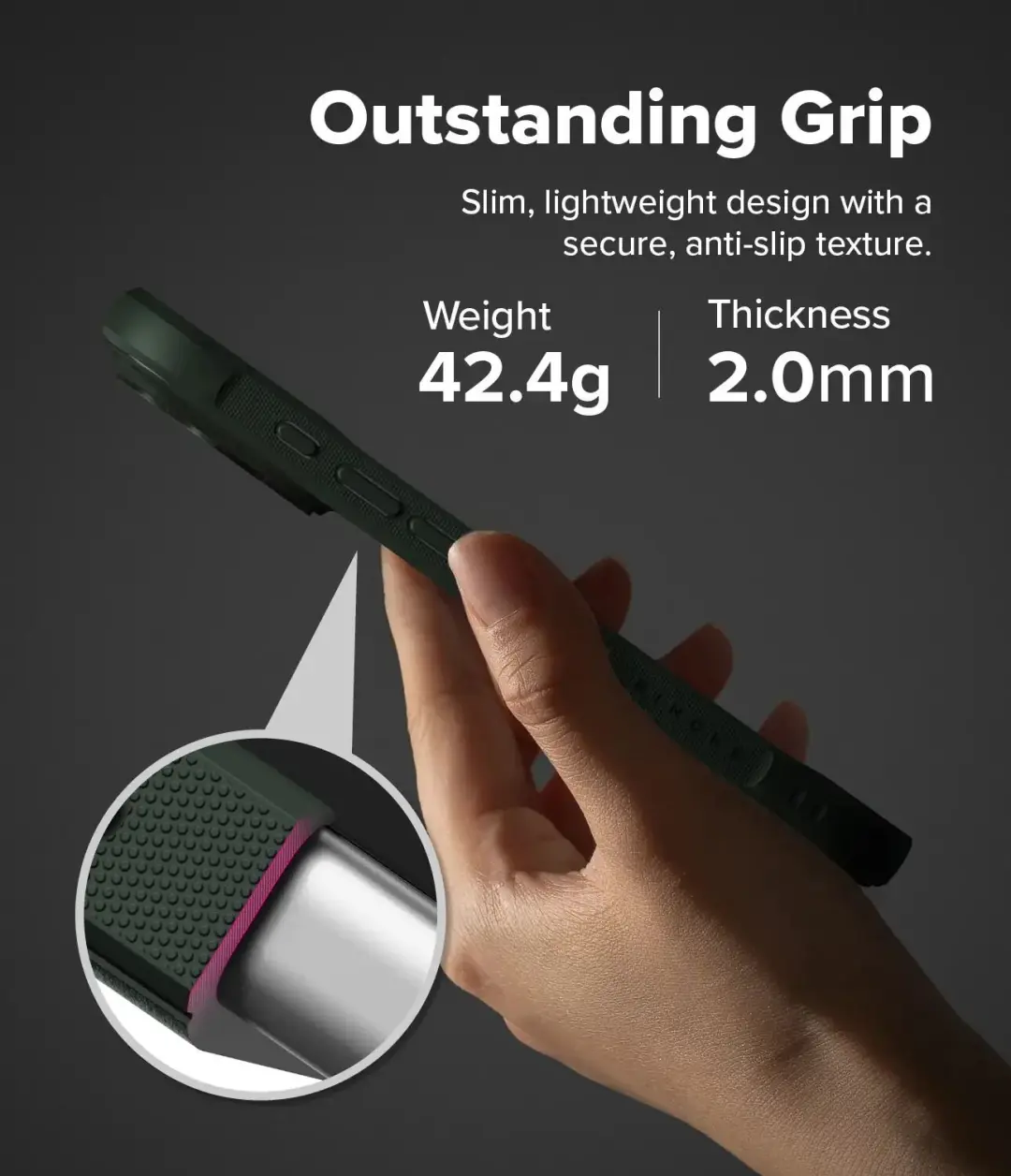 Ringke Onyx MagSafe iPhone 18 Pro Max Hoesje - Groen - afbeelding 3 van 6