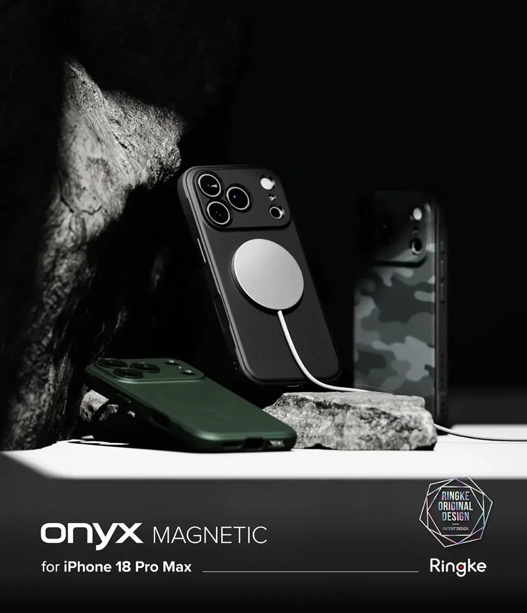 Ringke Onyx MagSafe iPhone 18 Pro Max Hoesje - Groen - afbeelding 2 van 6