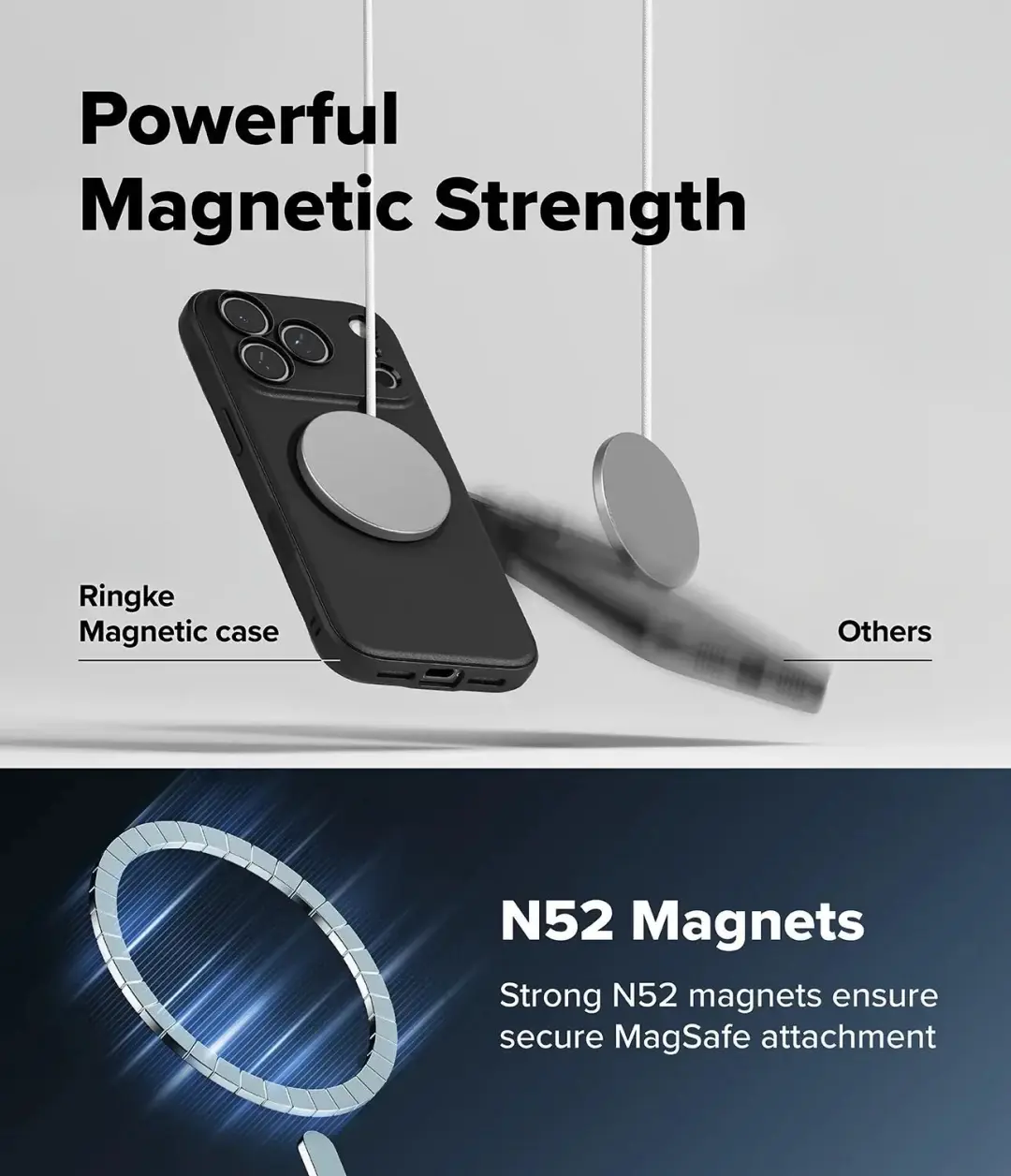 Ringke Onyx MagSafe iPhone 18 Pro Max hoesje - Zwart - afbeelding 2 van 6