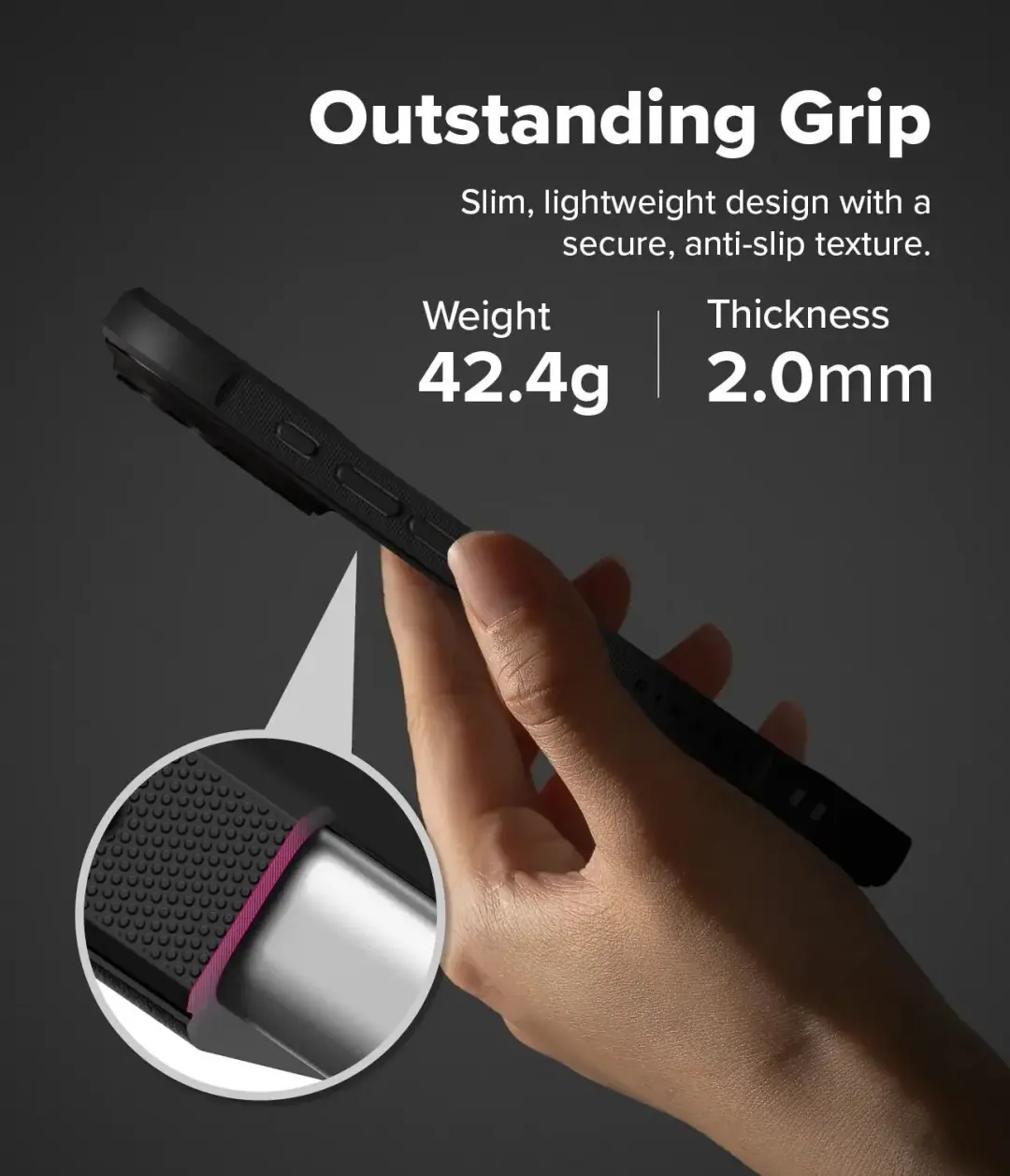 Ringke Onyx MagSafe iPhone 18 Pro Max hoesje - Zwart - afbeelding 6 van 6
