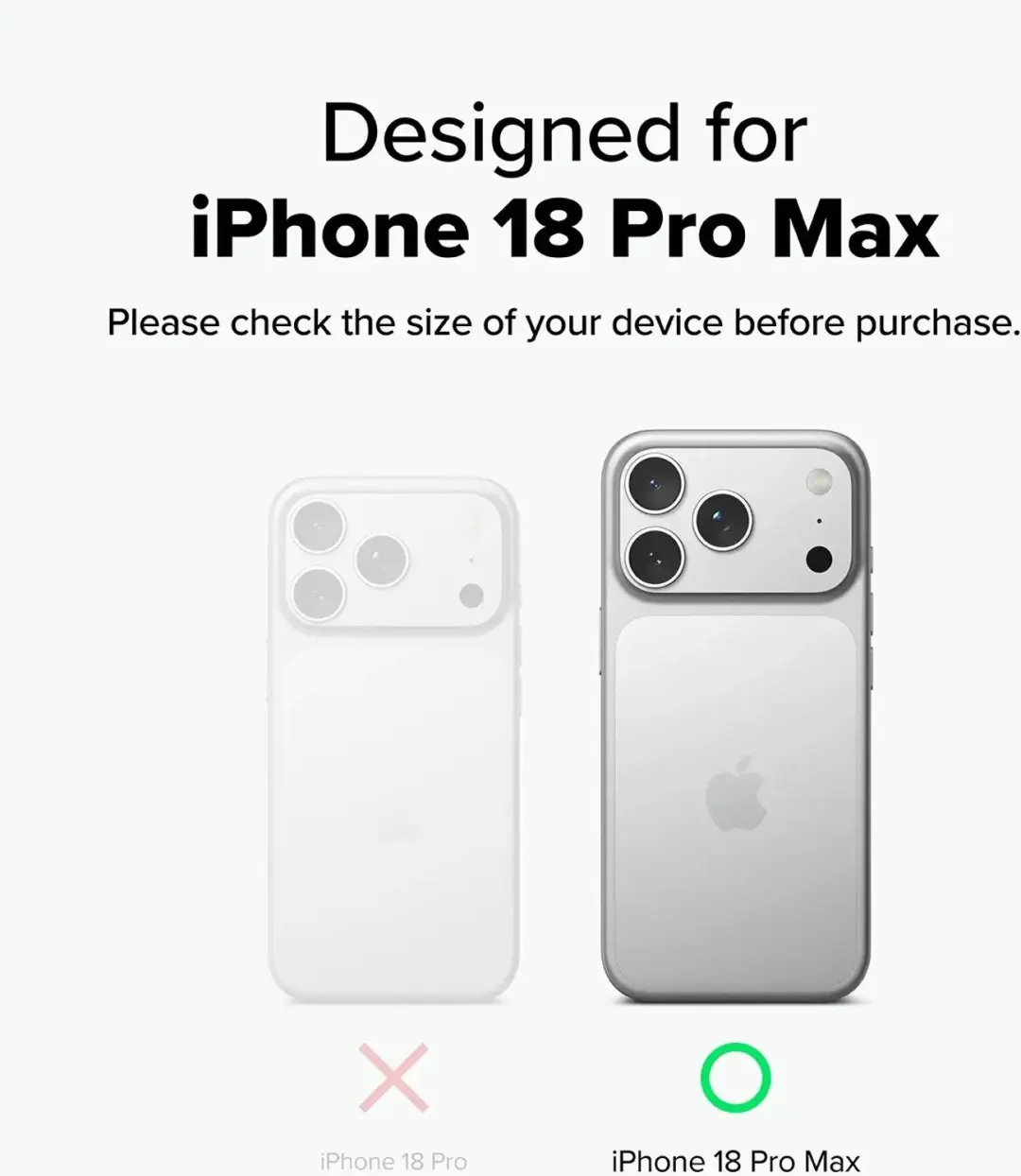 Ringke Siliconen MagSafe iPhone 18 Pro Max - Zwart - afbeelding 4 van 6