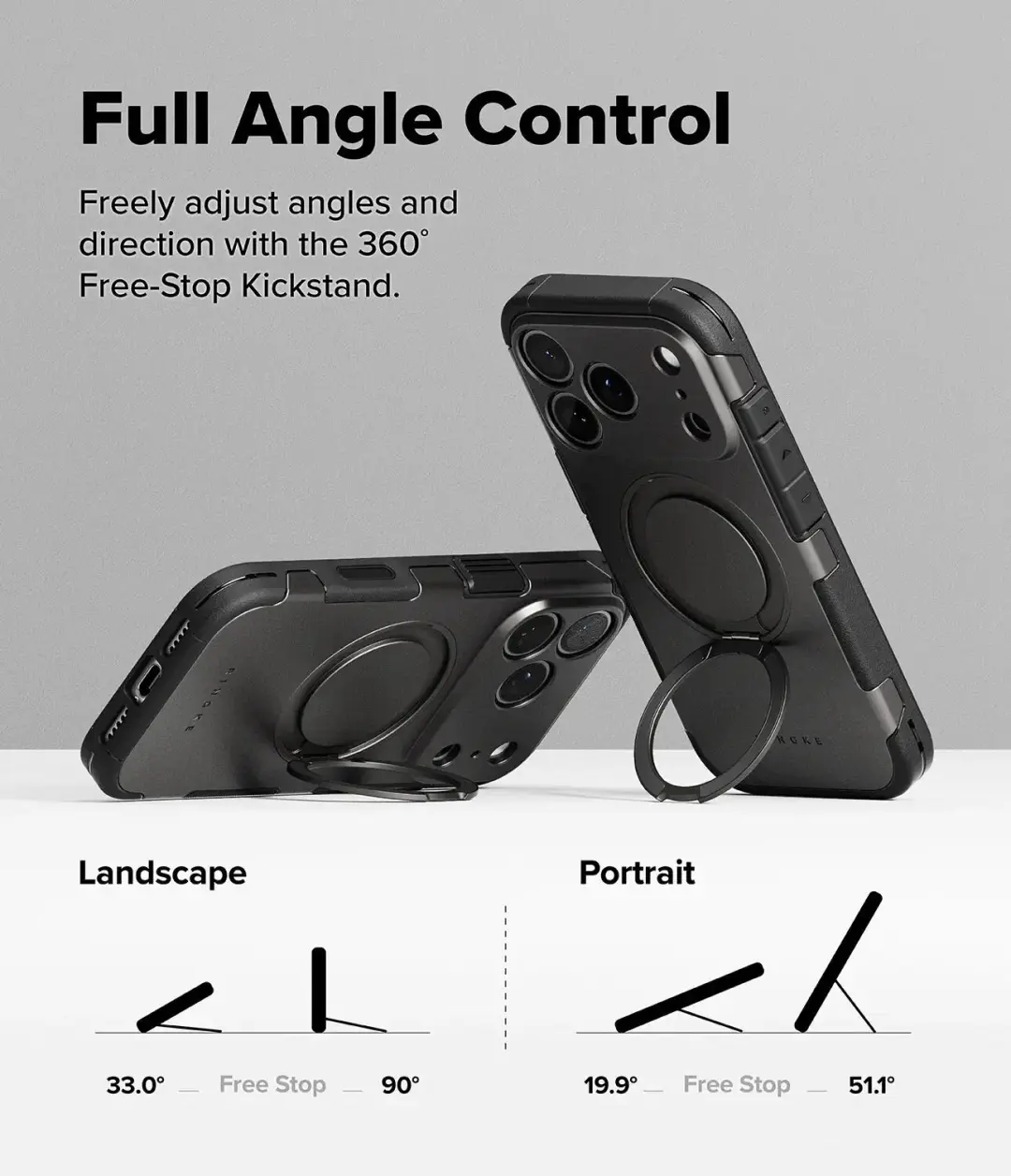 Ringke Alles iPhone 18 Pro Max hoesje grijs - afbeelding 4 van 6
