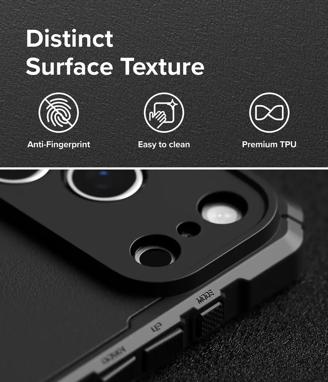 Ringke Rugged Gear Magnetic iPhone 18 Pro Max hoesje - Zwart - afbeelding 4 van 6