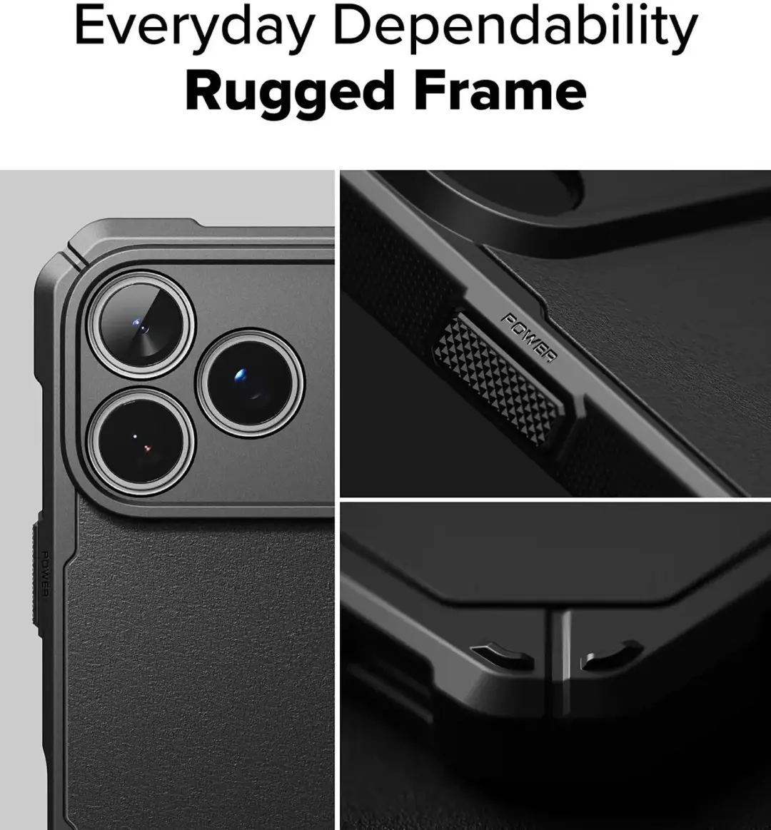 Ringke Rugged Gear Magnetic iPhone 18 Pro Max hoesje - Zwart - afbeelding 3 van 6