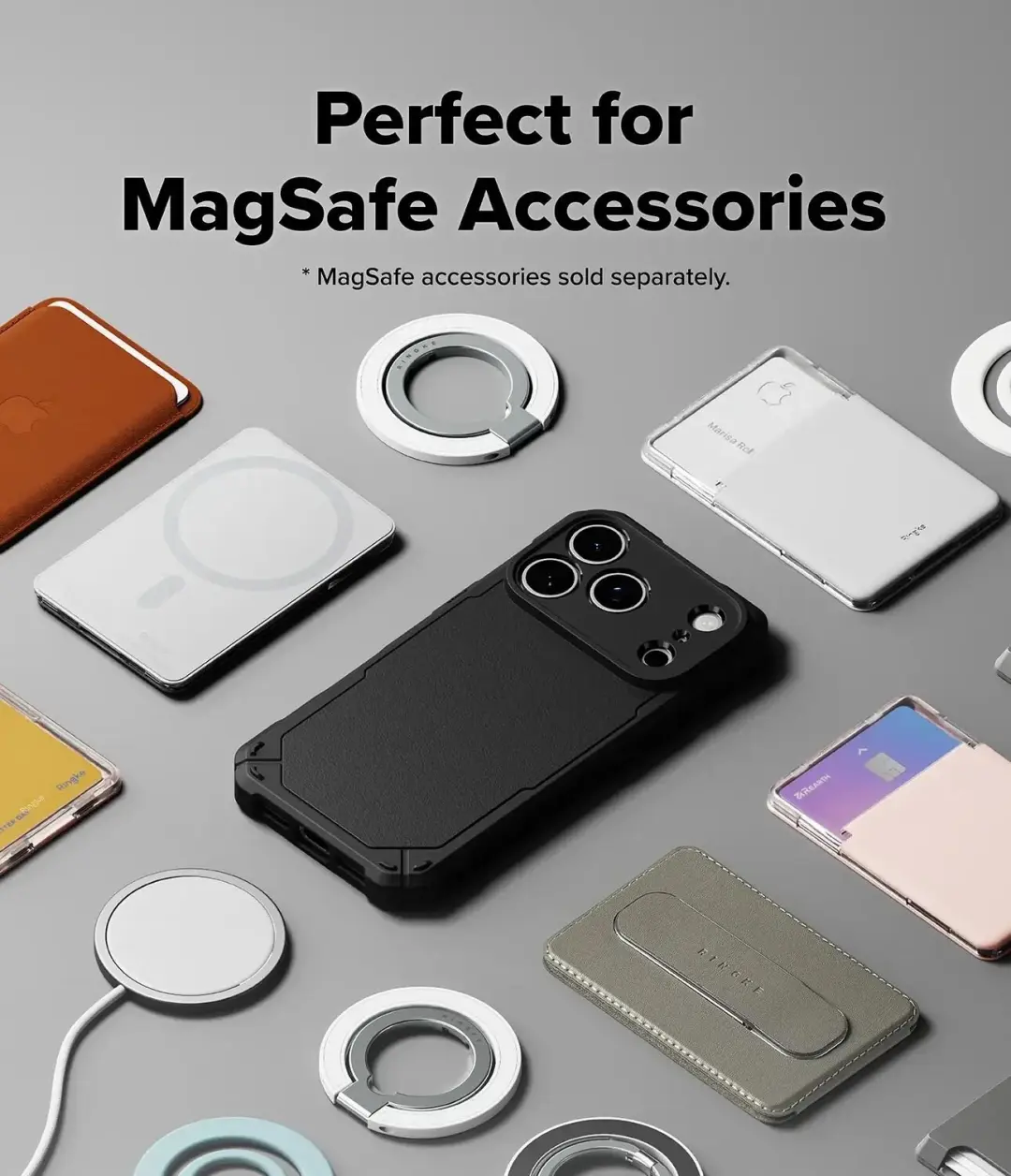 Ringke Rugged Gear Magnetic iPhone 18 Pro Max hoesje - Zwart - afbeelding 6 van 6