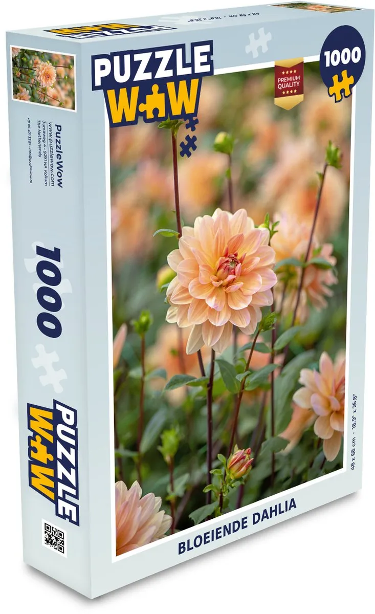 PuzzleWow Bloeiende Dahlia Legpuzzel 1000 Stuks