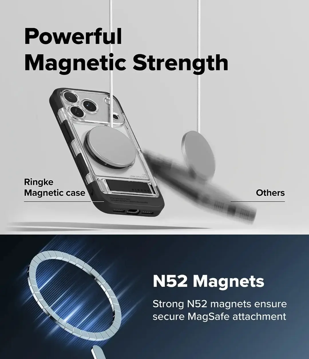 Ringke UX Magnetic iPhone 18 Pro Max / 17 Pro Max Hoesje - Transparant - afbeelding 3 van 6