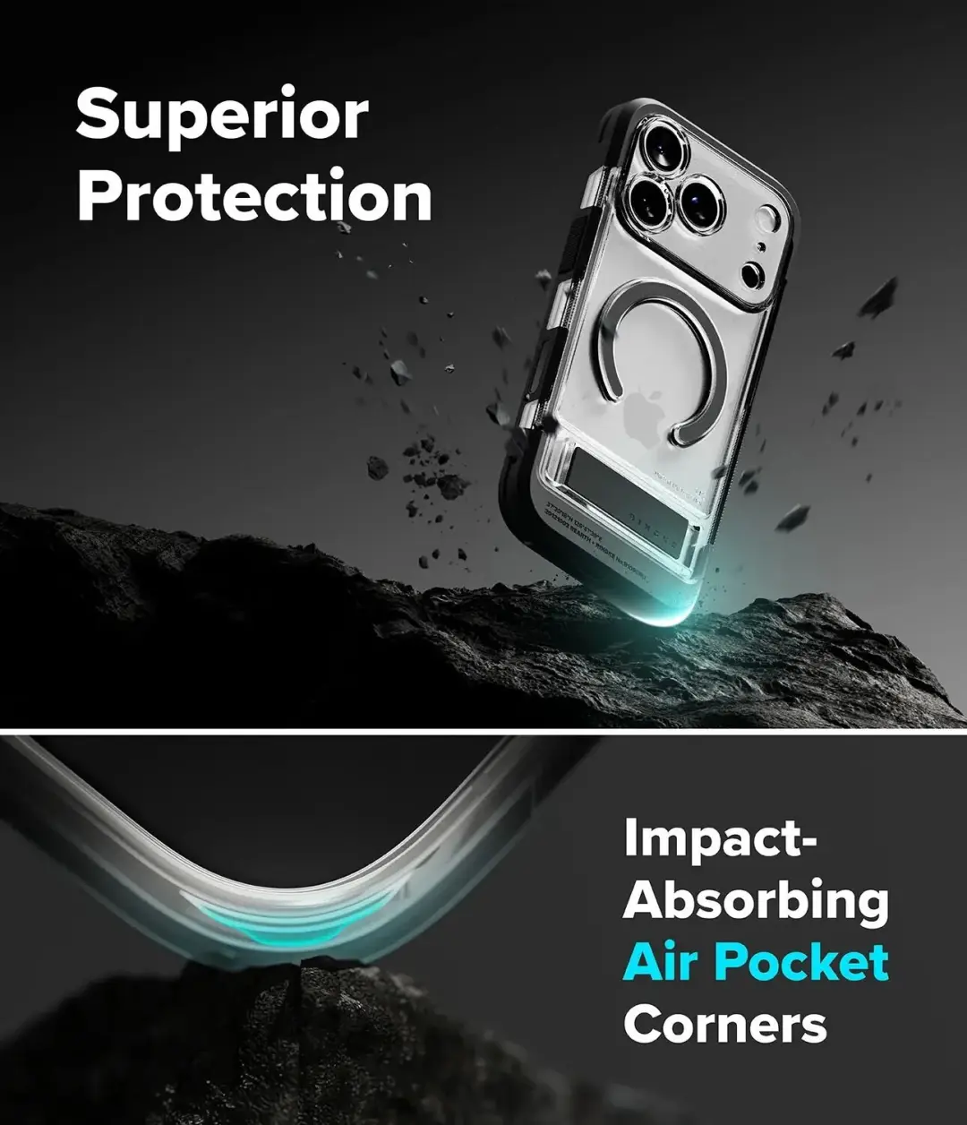 Ringke UX Magnetic iPhone 18 Pro Max / 17 Pro Max Hoesje - Transparant - afbeelding 4 van 6