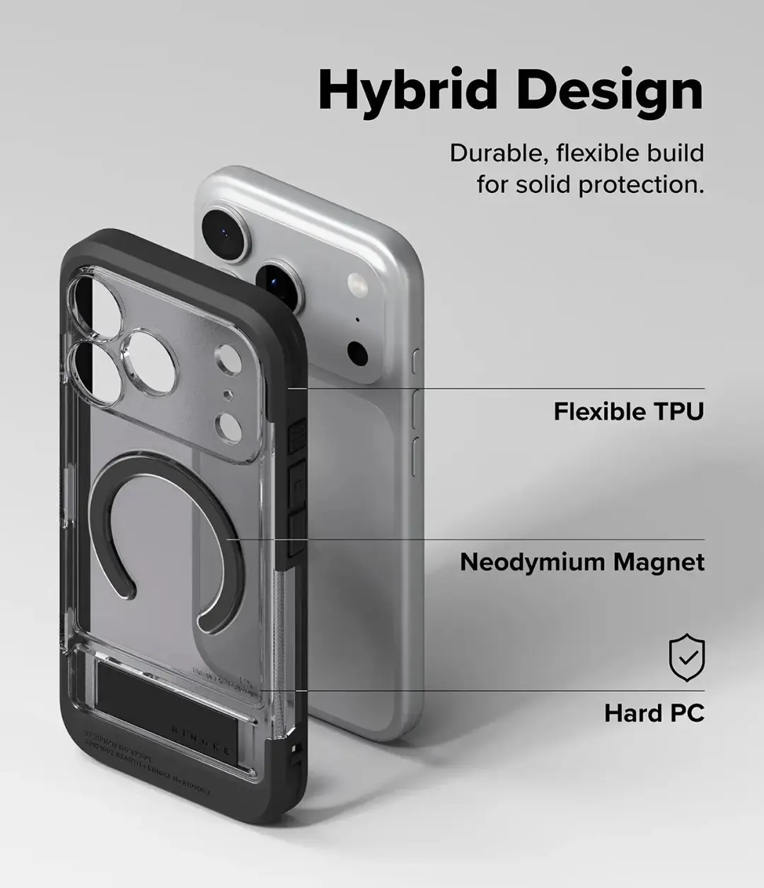 Ringke UX Magnetic Hoesje iPhone 18 Pro Max - Zwart - afbeelding 4 van 6