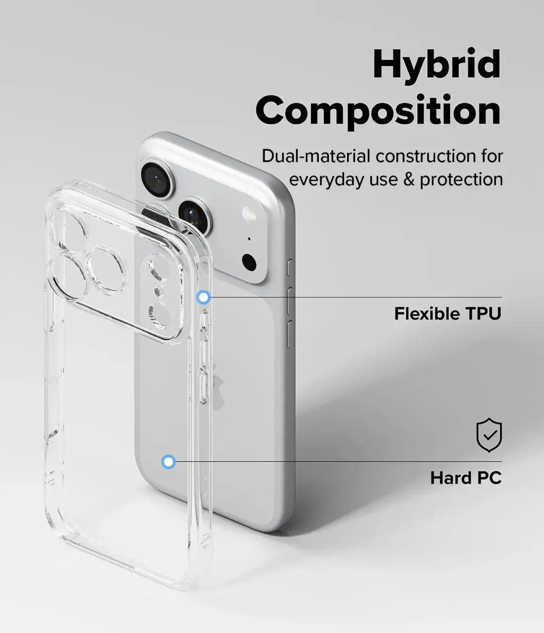 Ringke Fusion MagSafe iPhone 18 Pro/17 Pro Hoesje - Transparant - afbeelding 4 van 6