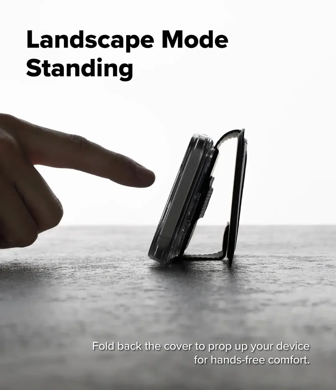Ringke Folio Grip Wallet Magnetic iPhone 18 Pro Max hoesje - Zwart - afbeelding 2 van 6