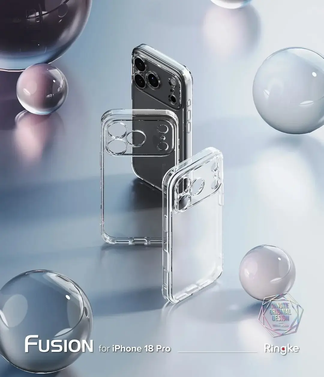 Ringke Fusion MagSafe iPhone 18 Pro/17 Pro Hoesje - Transparant - afbeelding 2 van 6