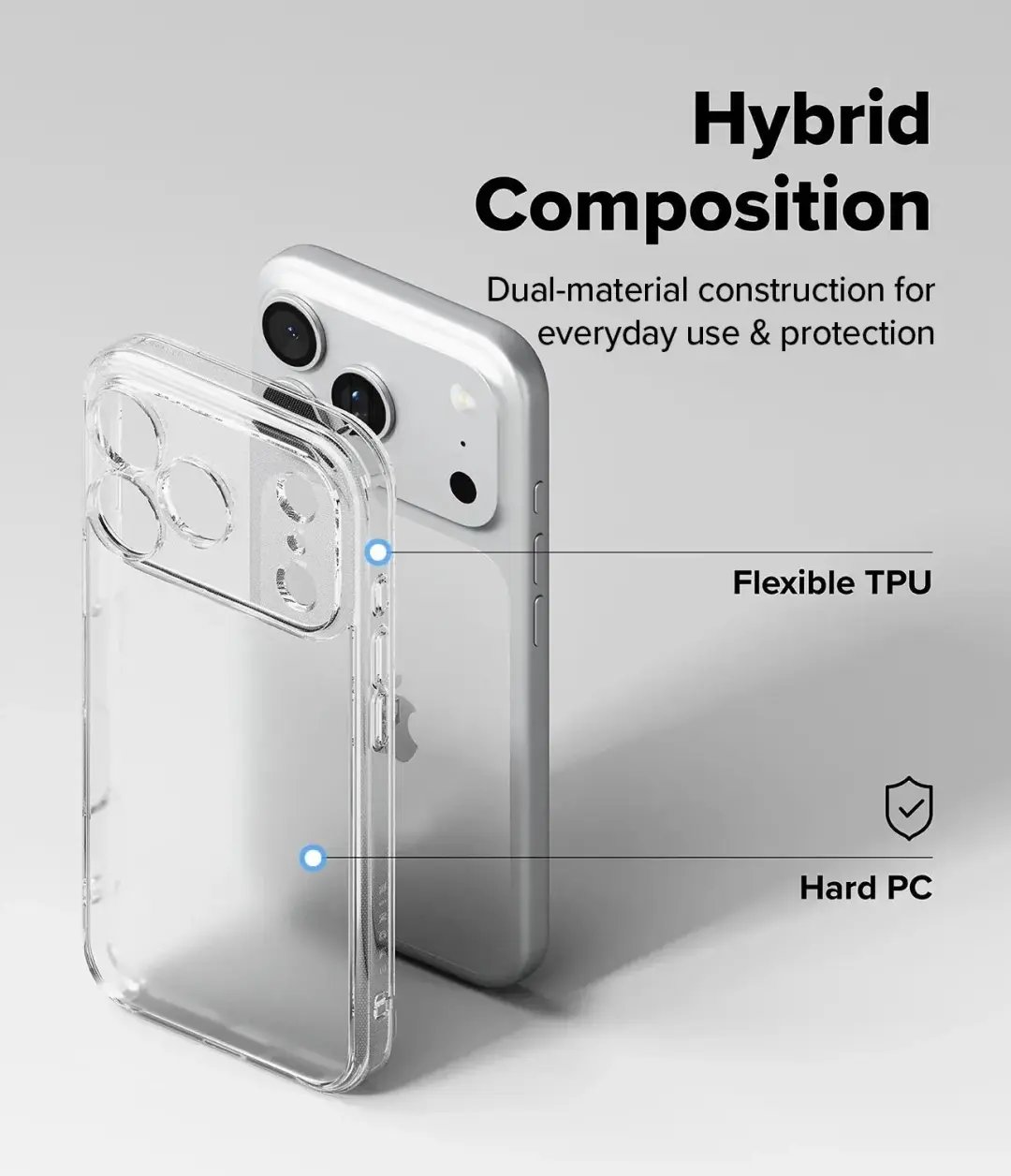 Ringke Fusion MagSafe iPhone 18 Pro/17 Pro Hoesje - Transparant - afbeelding 6 van 6