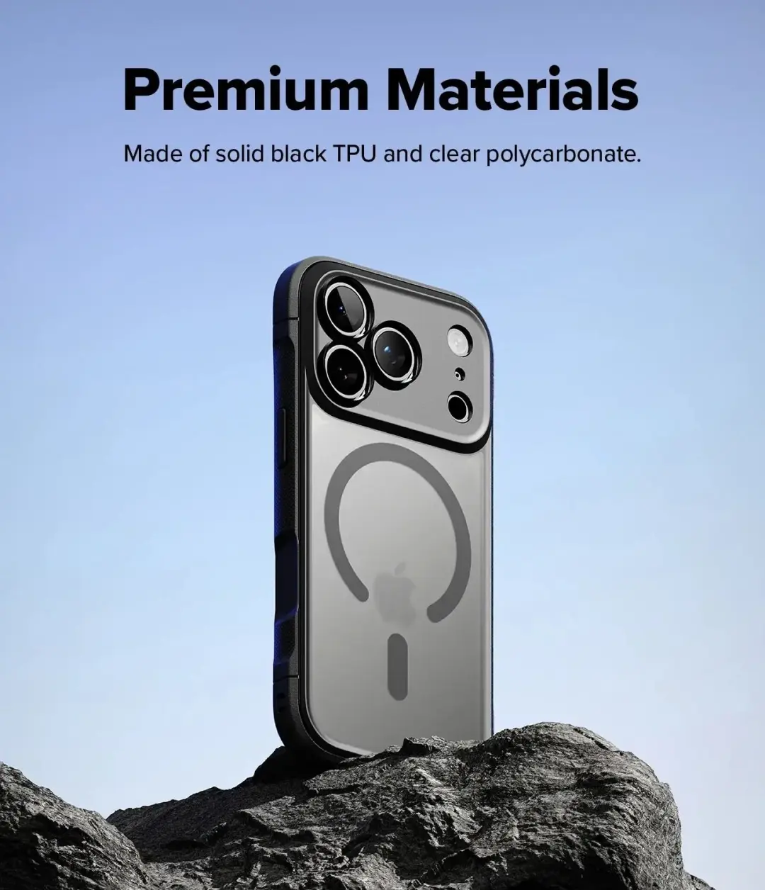Ringke Fusion Bold Magnetic iPhone 18 Pro hoesje - Zwart - afbeelding 6 van 6