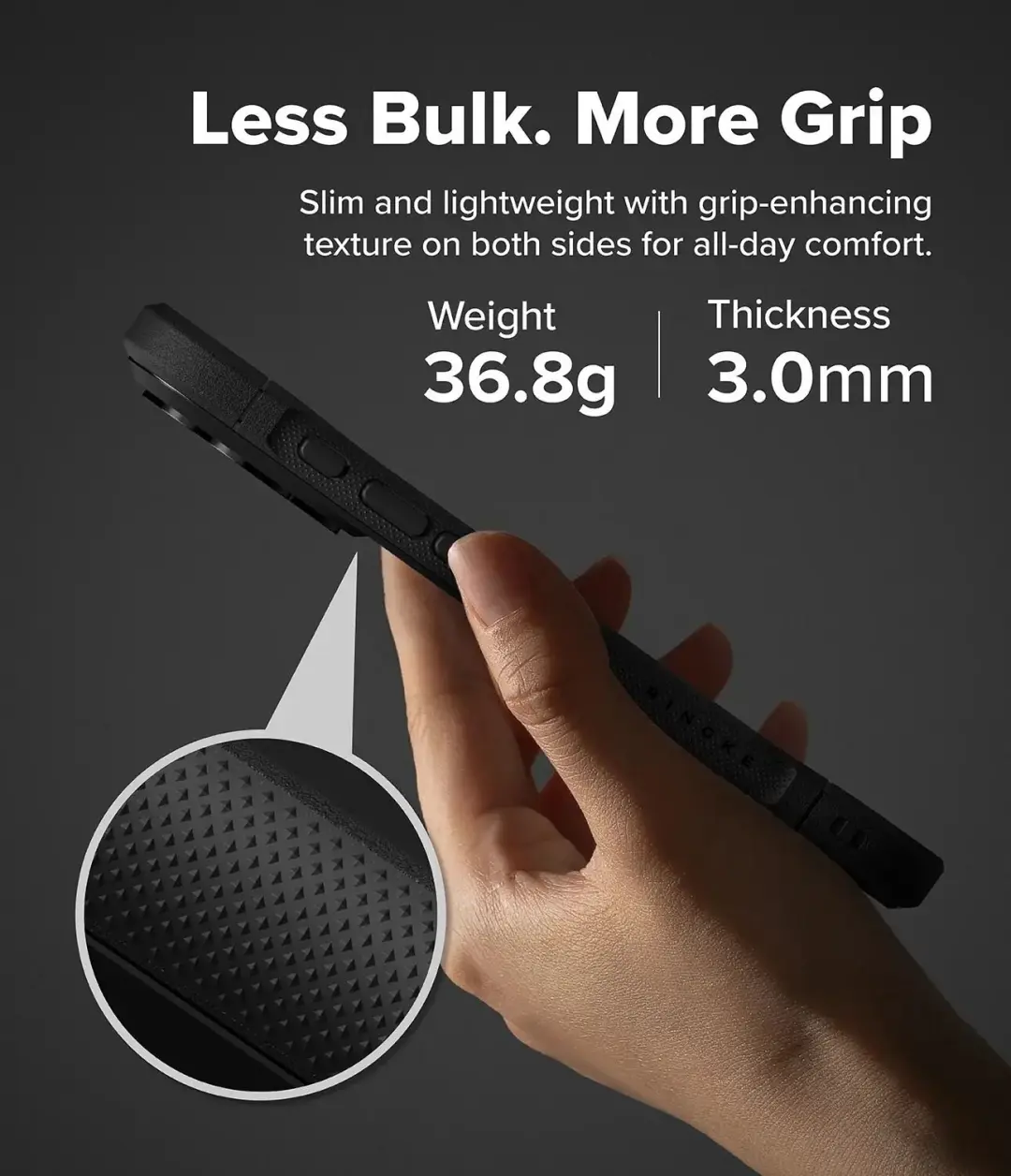 Ringke Fusion Bold Magnetic iPhone 18 Pro hoesje - Zwart - afbeelding 5 van 6