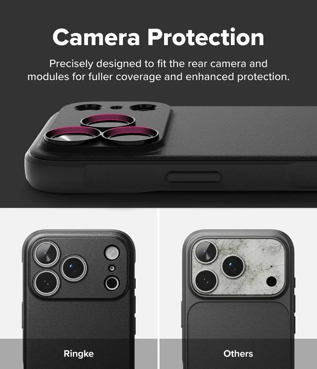 Ringke Onyx MagSafe iPhone 18 Pro/17 Pro Hoesje - Zwart - afbeelding 3 van 6