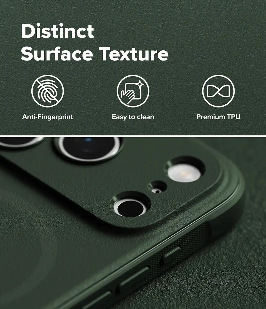 Ringke Onyx Magnetic Hoesje iPhone 18 Pro/17 Pro - Groen - afbeelding 6 van 6