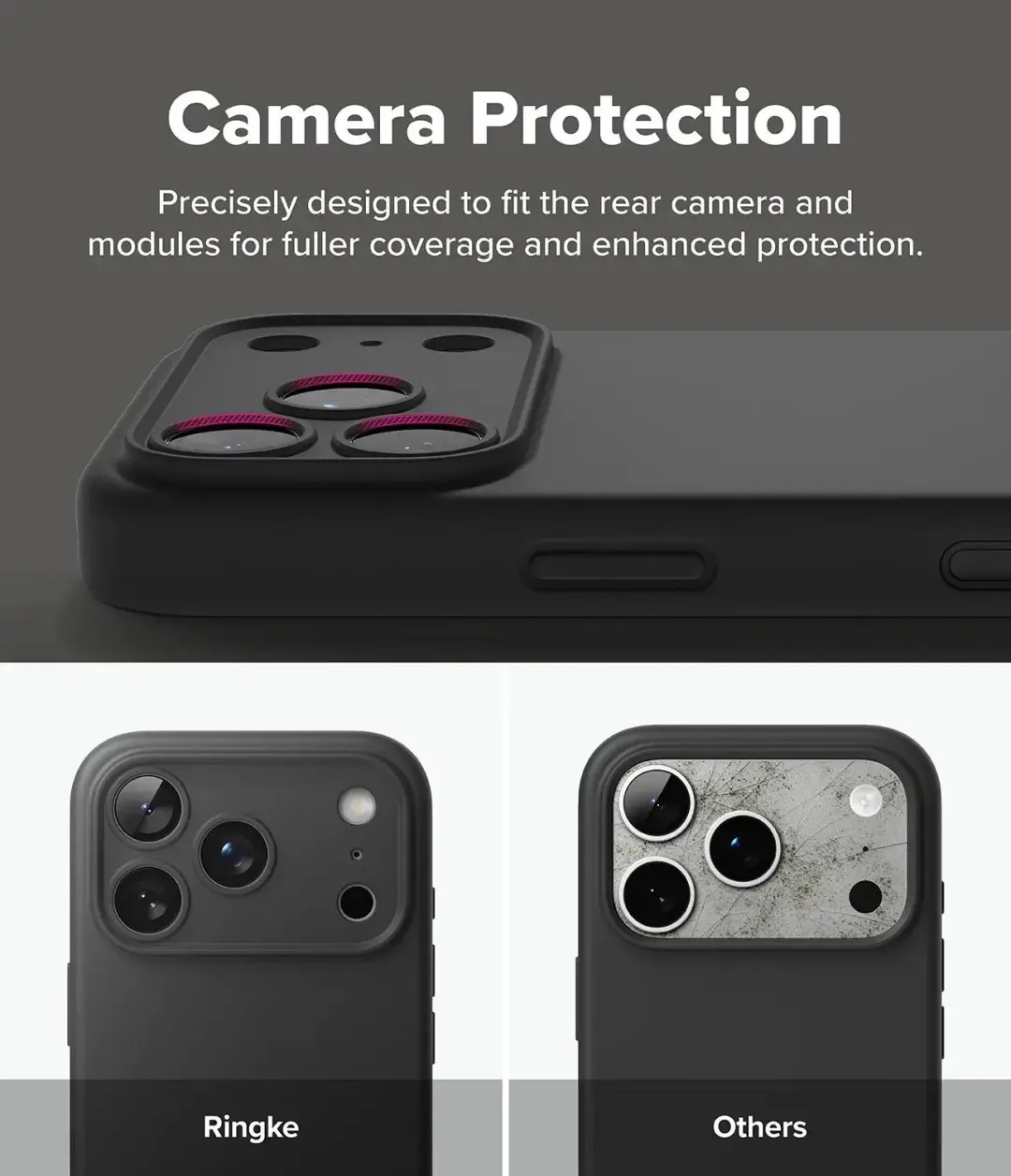 Ringke Siliconen MagSafe iPhone 18 Pro - Zwart - afbeelding 2 van 6