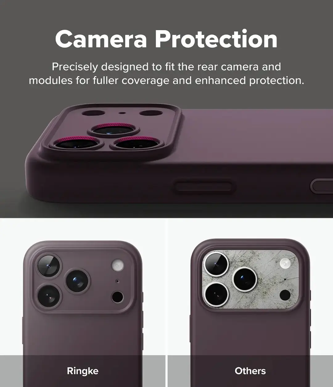 Ringke Silicone Magnetic iPhone 18 Pro hoesje - Rood - afbeelding 2 van 6