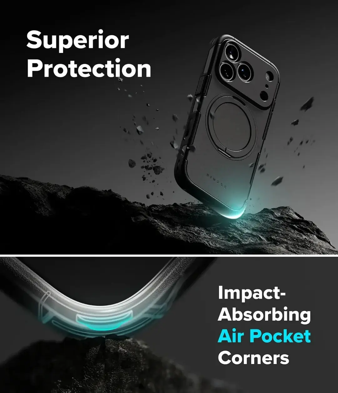 Ringke Alles Hoesje iPhone 18 Pro Grijs - afbeelding 3 van 6