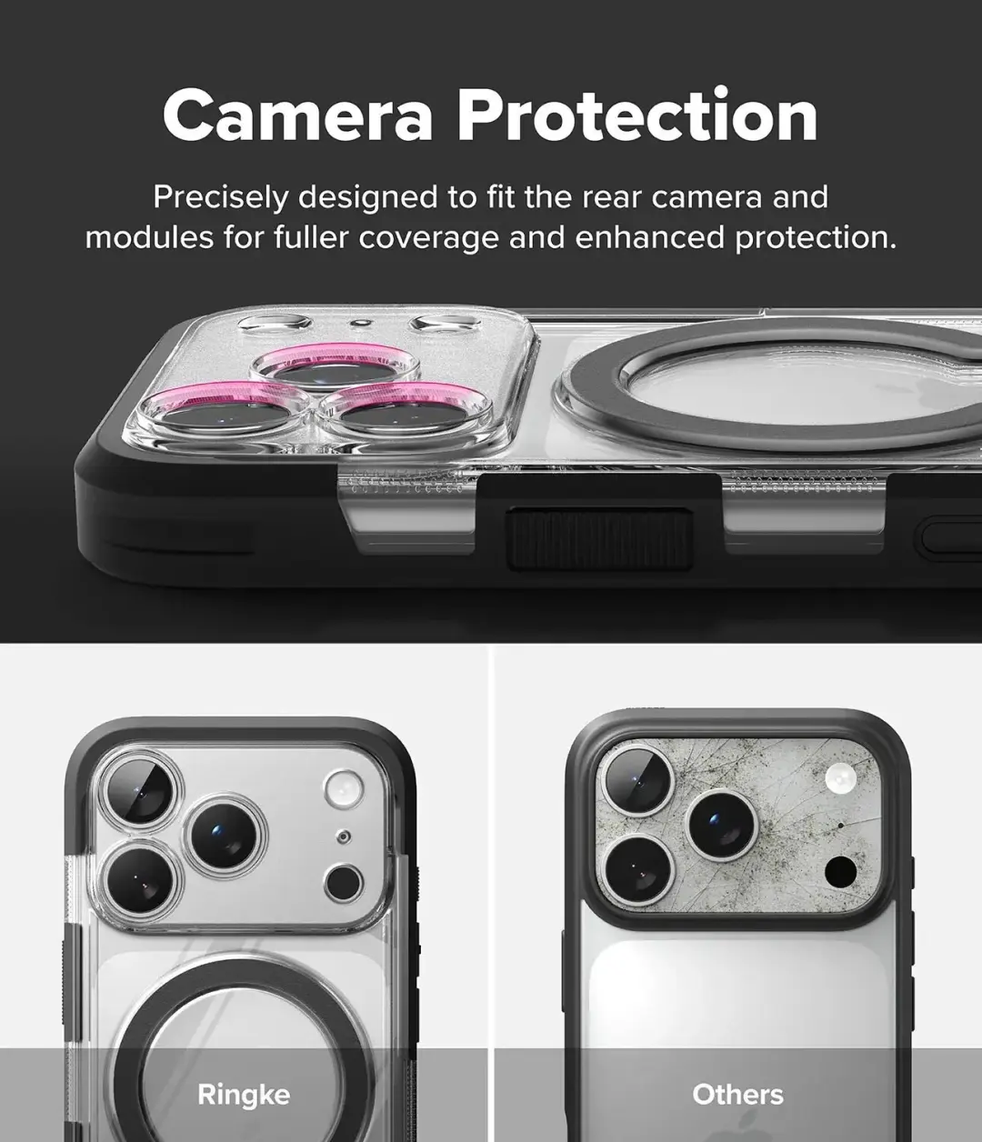 Ringke UX Magnetic Hoesje iPhone 18 Pro/17 Pro Transparant - afbeelding 6 van 6