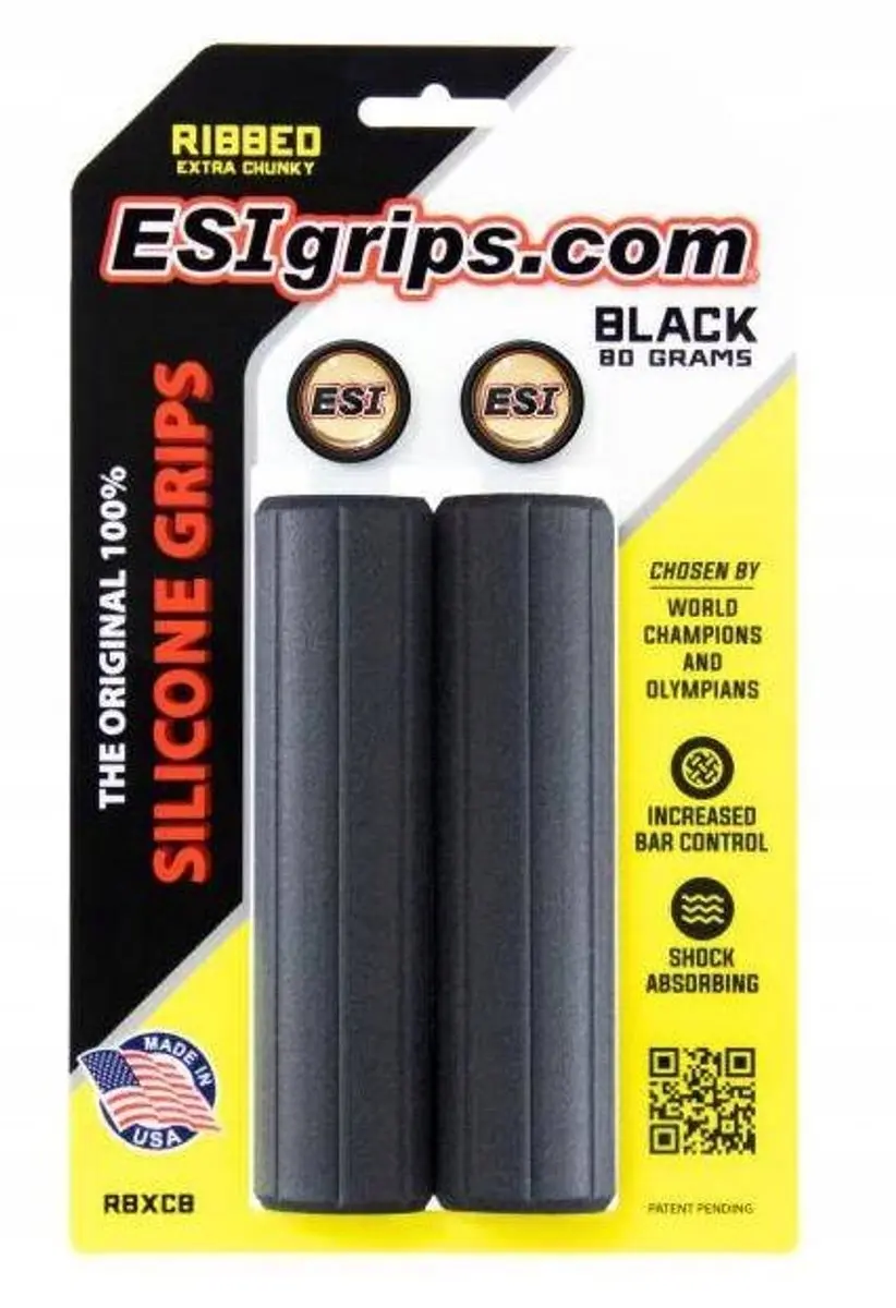 ESI Grips Ribbed Extra Chunky Zwart Fietshandvatten