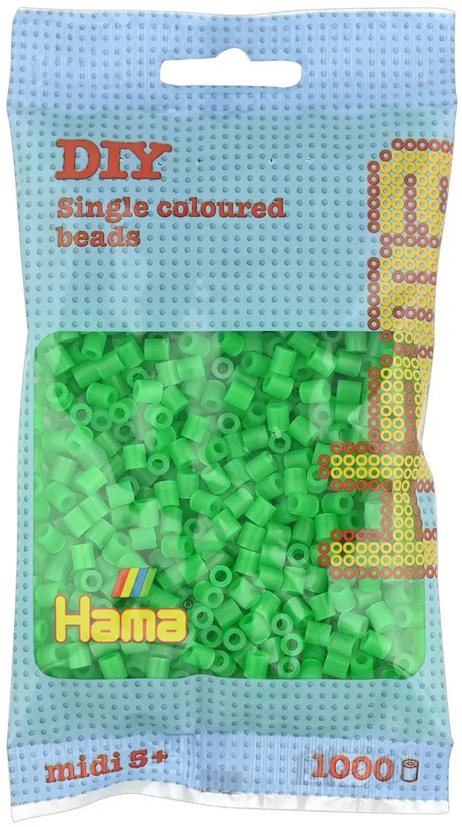 Hama Strijkkralen 1000 Stuks - Groen Neon