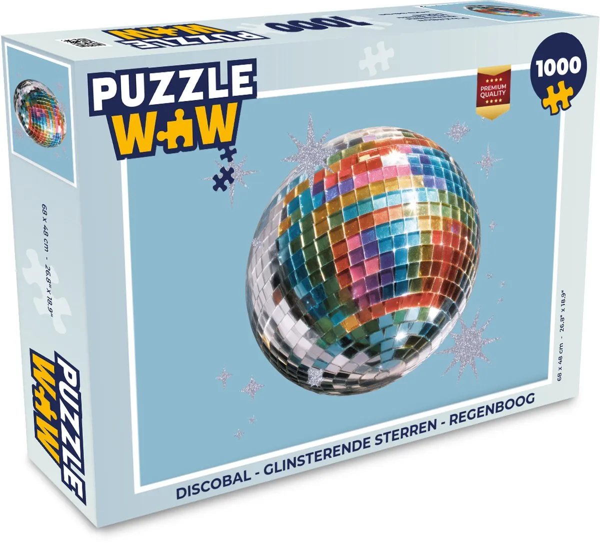 PuzzleWow Discobal Legpuzzel 1000 Stuks