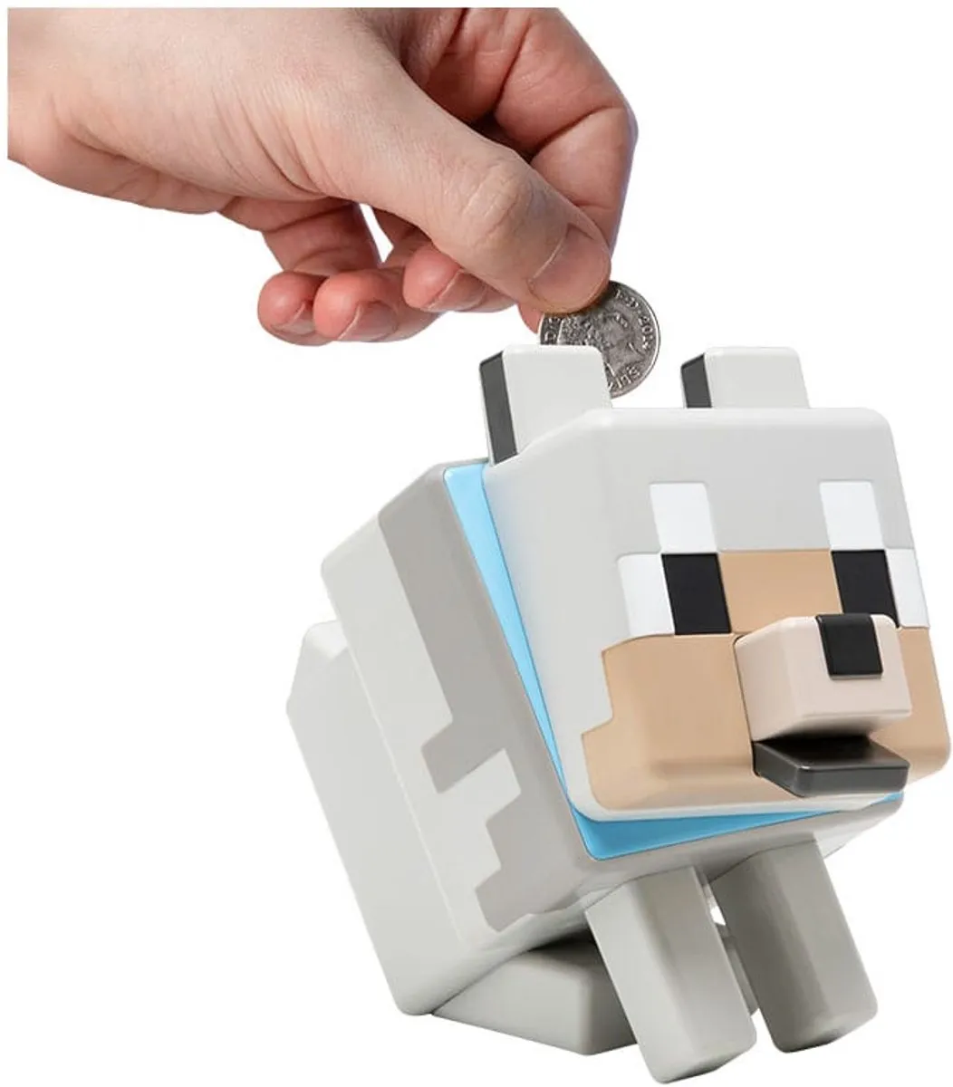Minecraft Wolf Spaarpot - Multicolor - afbeelding 6 van 6
