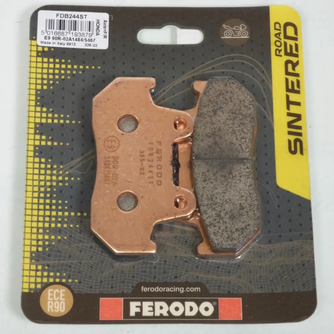 Plaquette de frein Ferodo pour Moto Honda 500 Gl Dc Silverwing 1982 AVG / AVD Ne