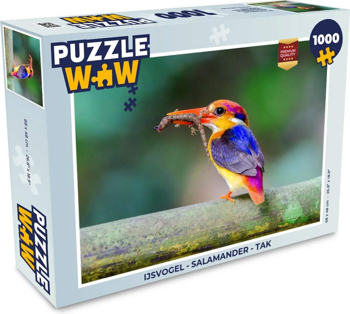 PuzzleWow IJsvogel Salamander Tak Legpuzzel 1000 Stuks