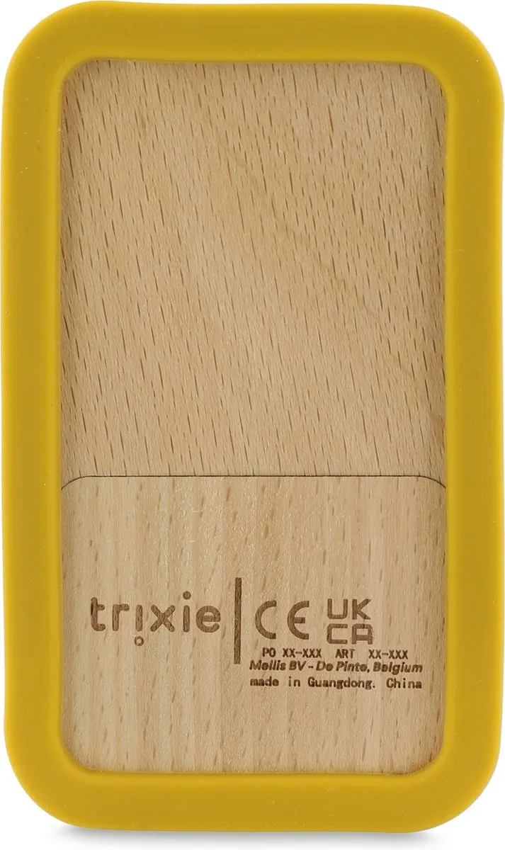 Trixie Baby Telefoon Mr. Lion - Hout & Silicone - Geel