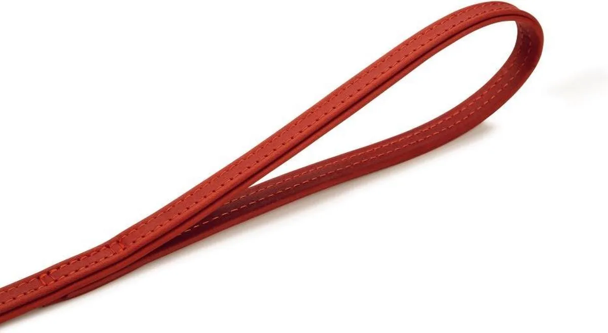 Beeztees Leren Looplijn Buffalo Rood 110cm x 14mm - afbeelding 3 van 6
