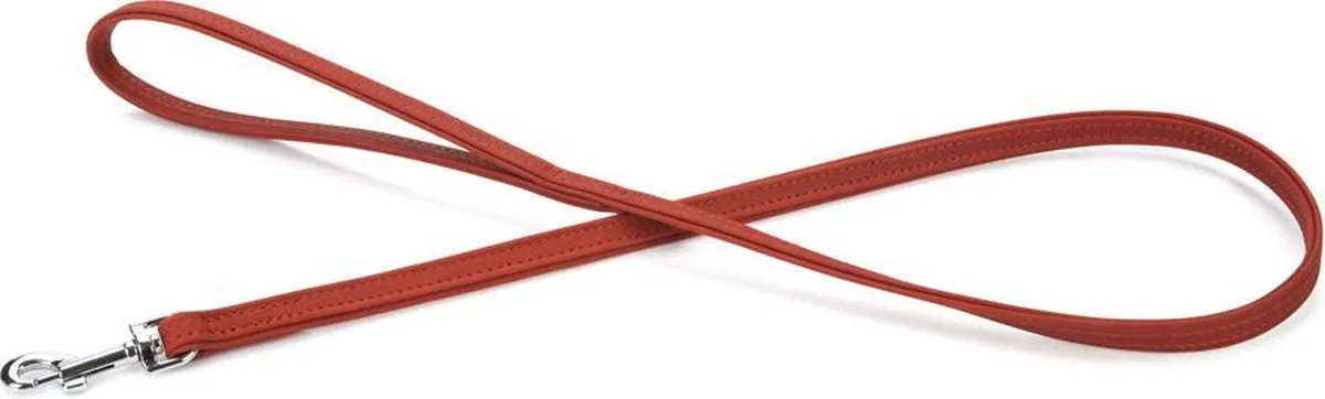 Beeztees Leren Looplijn Buffalo Rood 110cm x 14mm