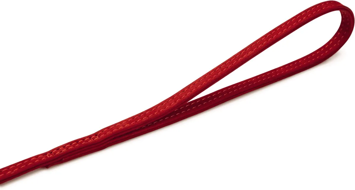Beeztees Leren Looplijn Buffalo Rood 110cm x 14mm - afbeelding 4 van 6