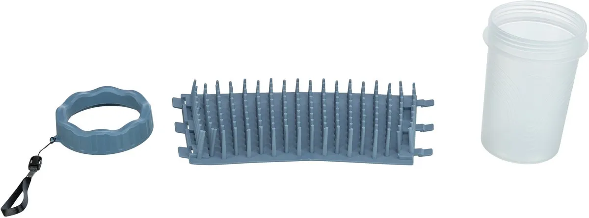 Trixie Pootreiniger Silicone/PP - 11cm - Blauw - afbeelding 5 van 6