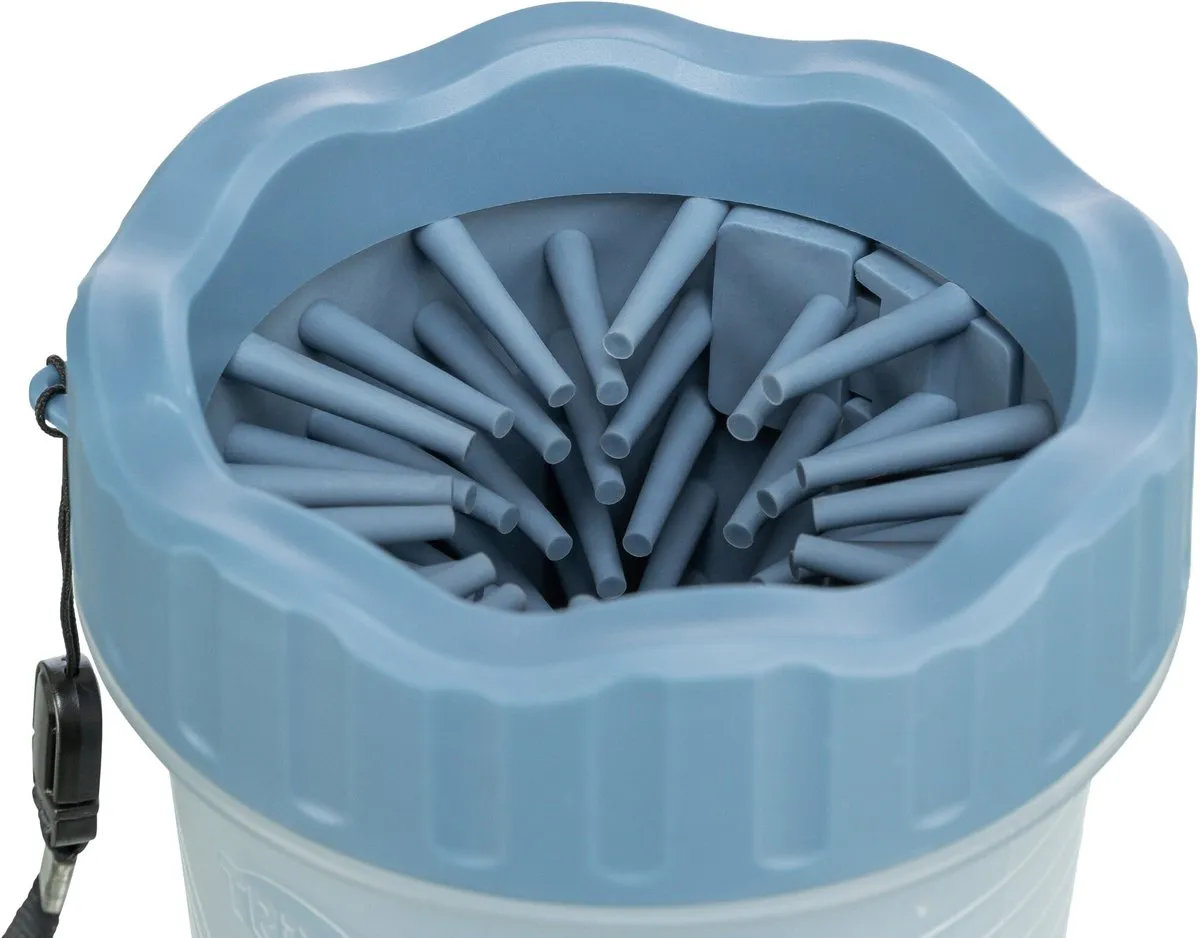 Trixie Pootreiniger Silicone/PP - 11cm - Blauw - afbeelding 2 van 6