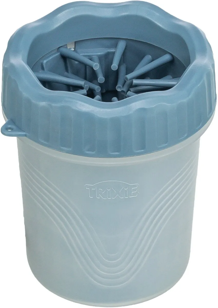 Trixie Pootreiniger Silicone/PP - 11cm - Blauw - afbeelding 3 van 6