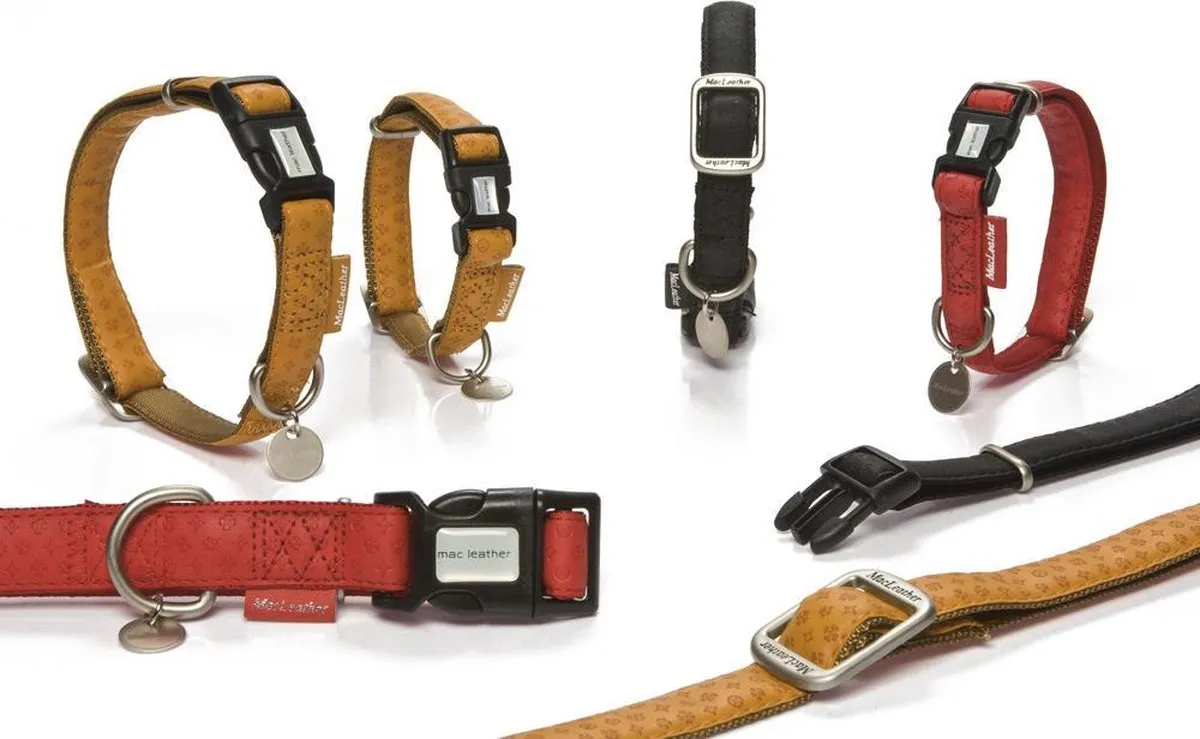 Beeztees Mac Leather Halsband Hond