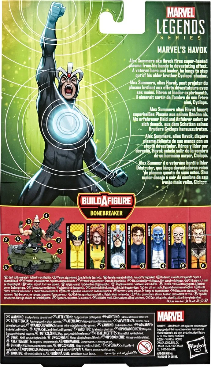 Marvel X-Men Legends Series Havok Speelfiguur 15cm F36895X0
