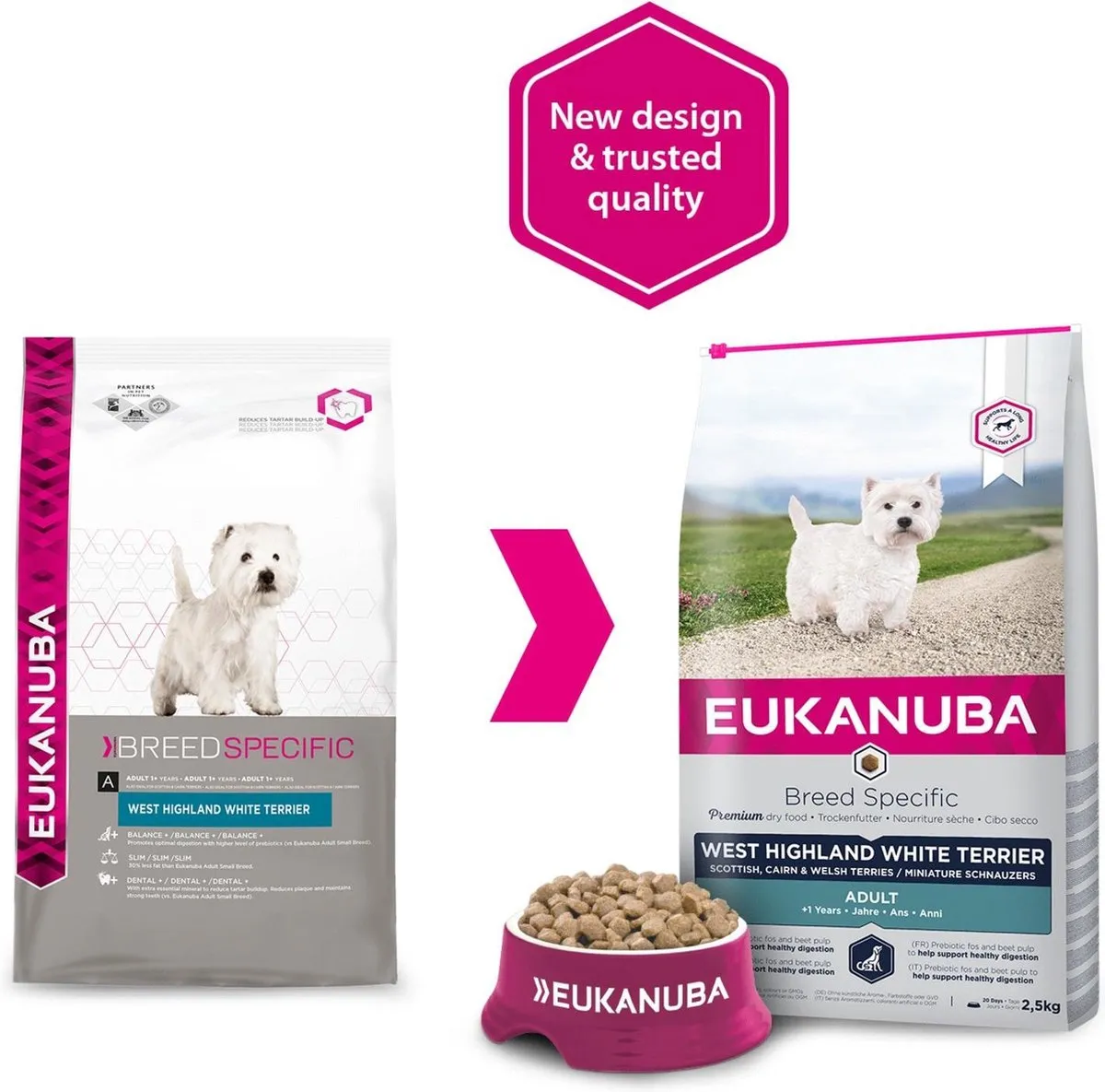 Eukanuba West Highland White Terriër Hondenvoer 2,5 kg